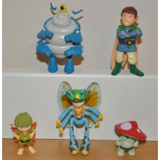 Noddy Big Ears Mr Pod Figures & Plane Tow Truck Police Car Bundle Kids Toys